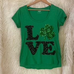Express L☘️VE sequence shirt